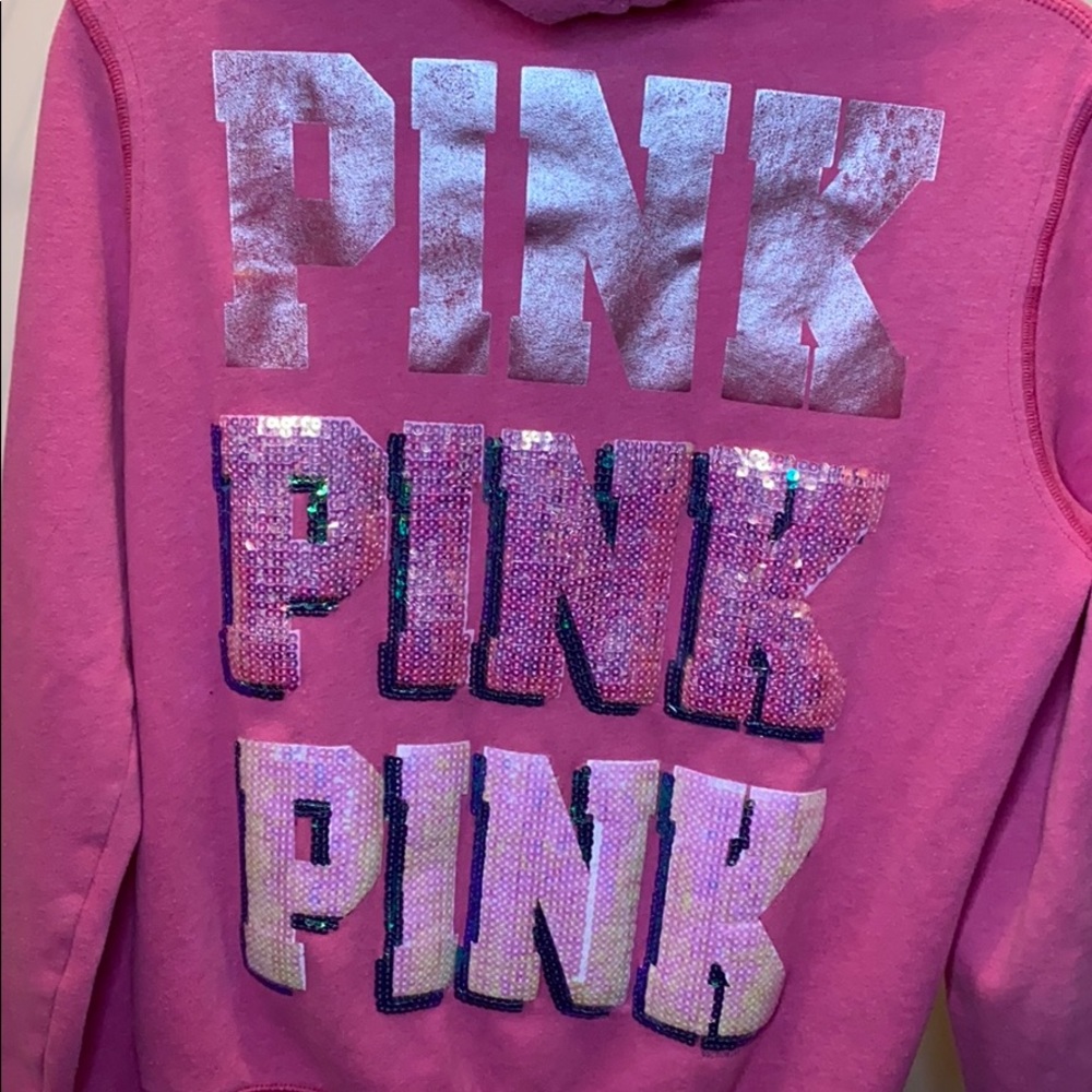 PINK zip up sweatshirt